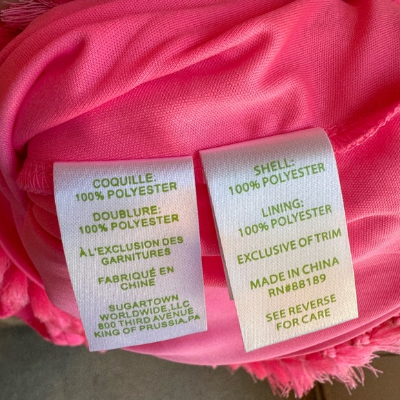 Lilly Pulitzer Bright Pink Sleeveless Top, XS - Picture 3 of 4